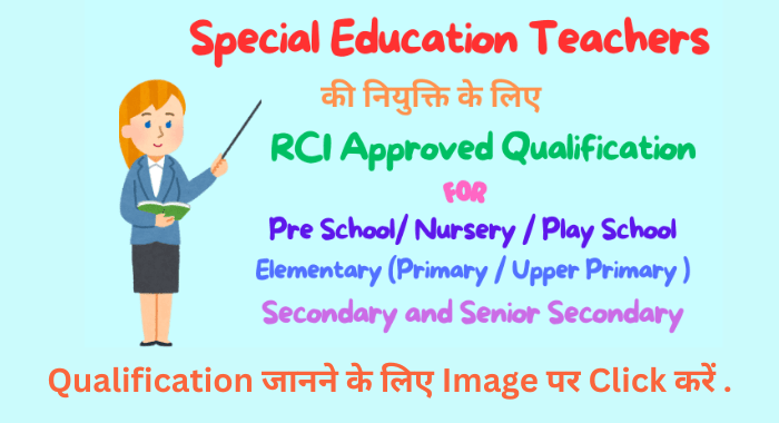Special Education Teachers Qualification / Eligibility 2024 SPECIAL EDUCATORS RECRUITMENT IN KVS
